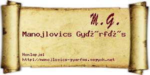 Manojlovics Gyárfás névjegykártya